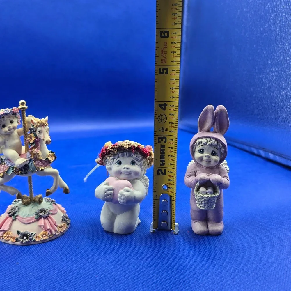 Dreamsicles Cherub Figurine Lot 4 Carousel Star Baby Heart Hugs Bunny Kristin